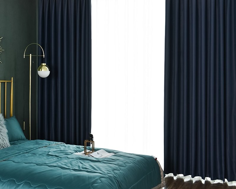 Solid Blackout Windows Curtains for Living Room