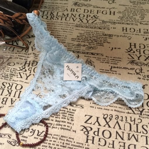 Women’s Sexy Transparent Lace Breathable Floral G-String - Image 4