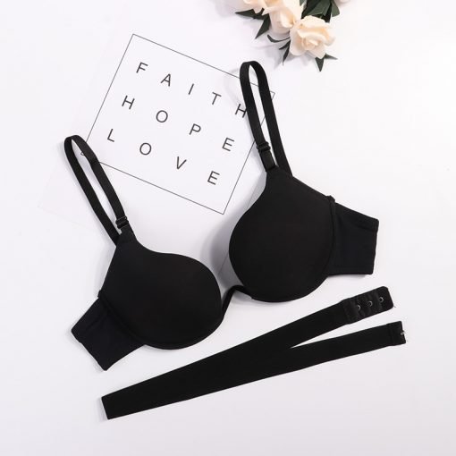 Women's Sexy Push Up Deep Low Cut Bra - Image 4