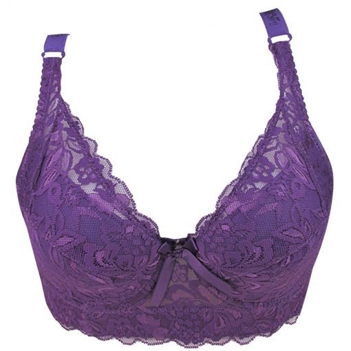 Women's Sexy Push-Up Padded Floral Lace Bra - Image 4