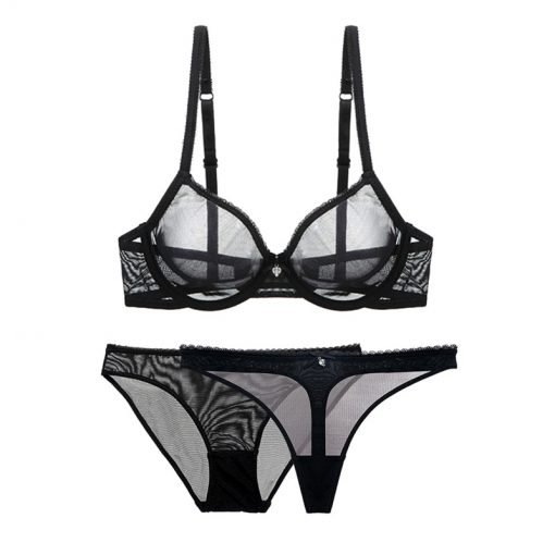 Women's Sexy Mesh Bra Panty Set
