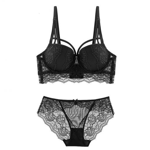 Women's Sexy Cotton Push-Up Bra Panty Set - Image 2