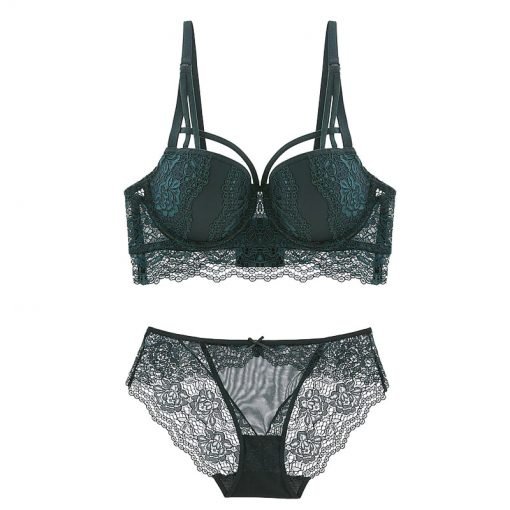 Women's Sexy Cotton Push-Up Bra Panty Set - Image 4