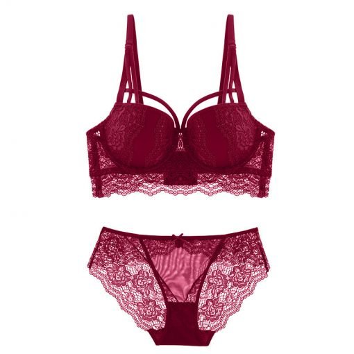 Women's Sexy Cotton Push-Up Bra Panty Set