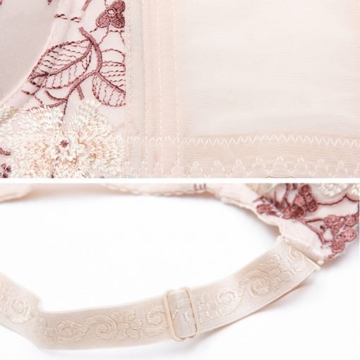 Women's Sexy Silk Lace Push Up Bra Panty Set - Image 5