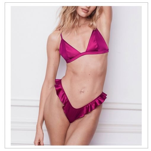 Women's Sexy Silk Triangle Bra - Image 3