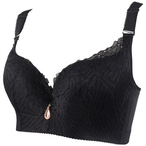 Women's Sexy Lovely Push-Up Ultra Thin Floral Lace Bra - Image 5
