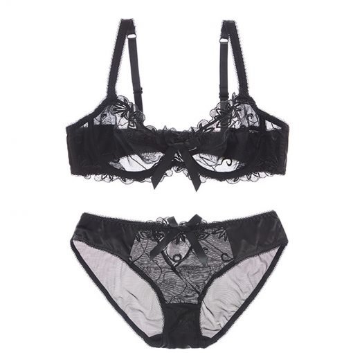 Women’s Sexy Romantic Bridal Bra Panty Set - Image 4