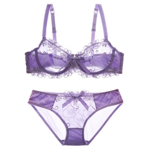 Women’s Sexy Romantic Bridal Bra Panty Set - Image 5