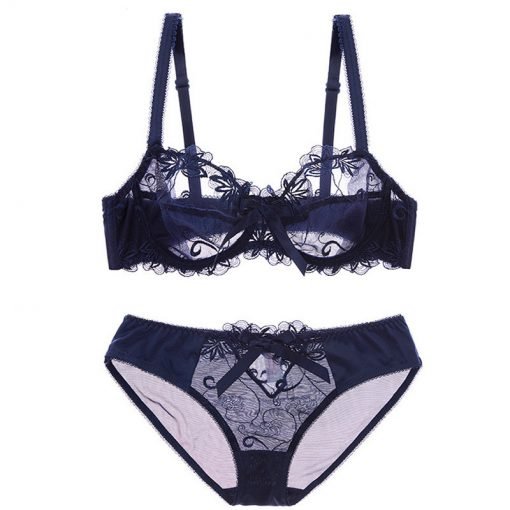 Women’s Sexy Romantic Bridal Bra Panty Set - Image 2