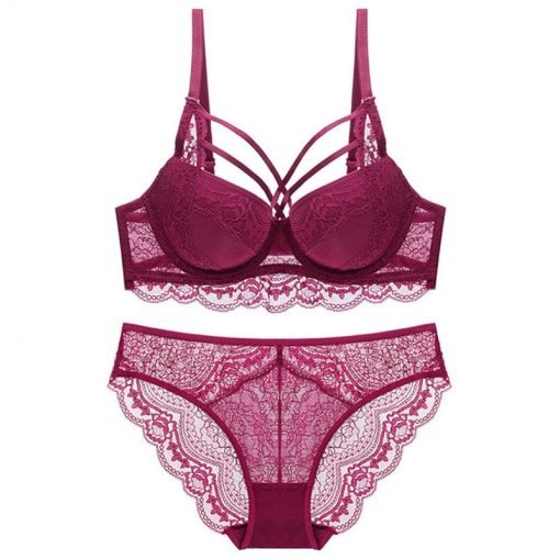 Women's Sexy Cotton Push-Up Bra Panty Set - Image 2