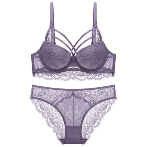 Women's Sexy Cotton Push-Up Bra Panty Set