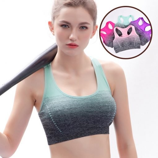 Women's Gradient Padded Sports Bra - Image 2