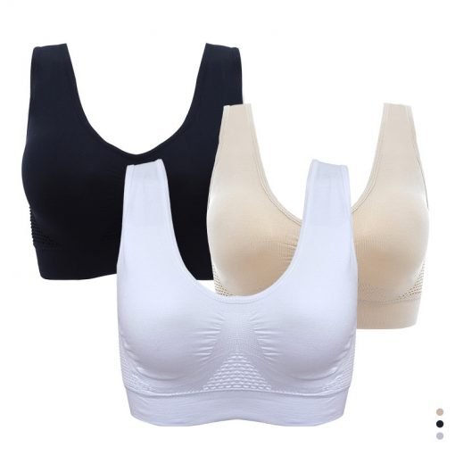 Women's Hollow Out Breathable Padded Sports Bra - Image 2