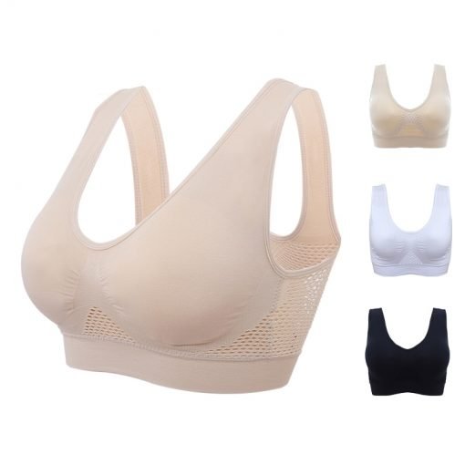 Women's Hollow Out Breathable Padded Sports Bra