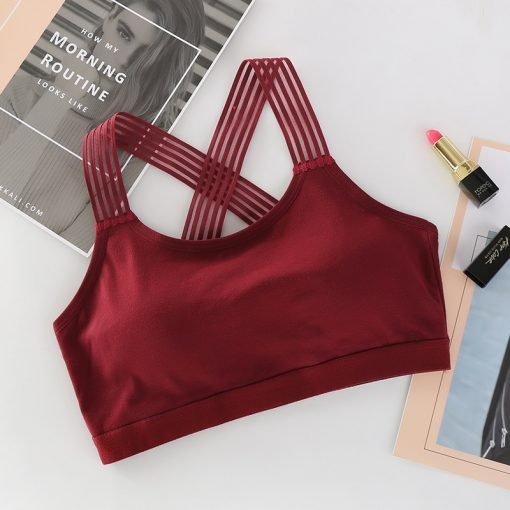 Women's Cotton Padded Sports Bra - Image 4