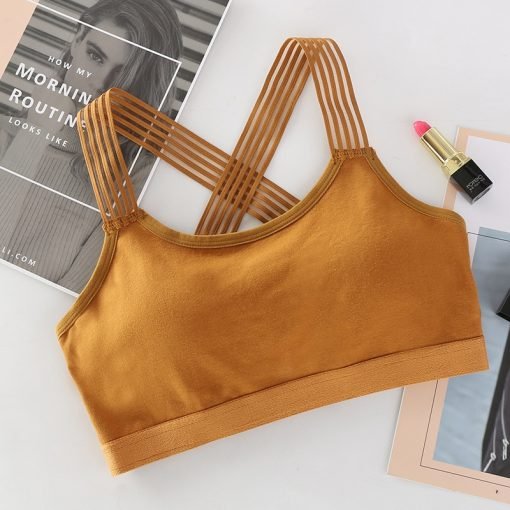 Women's Cotton Padded Sports Bra - Image 3