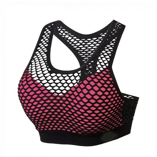 Women's Padded Mesh Sports Bra