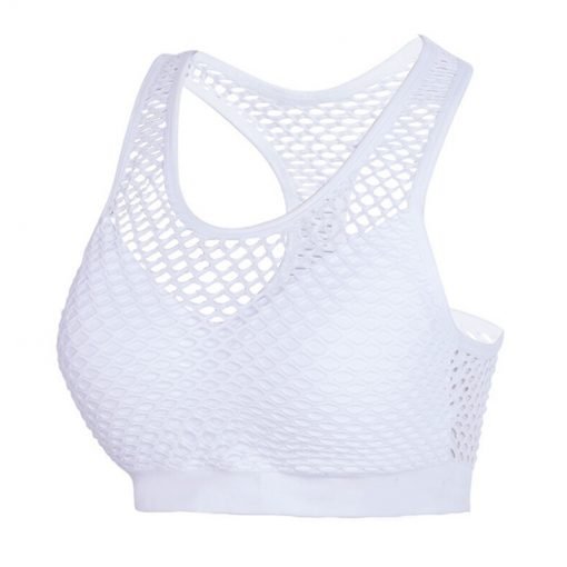 Women's Padded Mesh Sports Bra - Image 4
