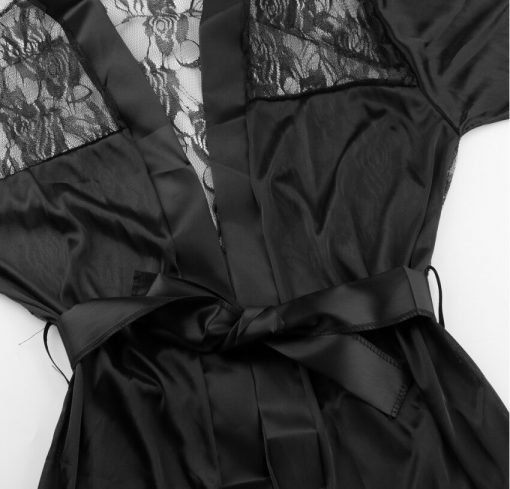 Women's Sexy Plus Size Erotic Robe Dress Nightwear - Image 4