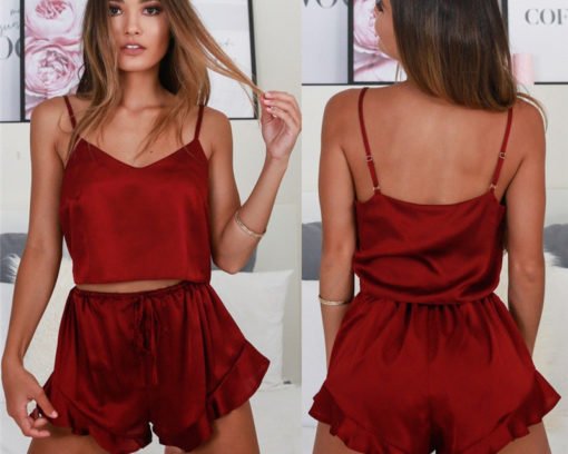 Women's Silk Pajama Set - Image 2