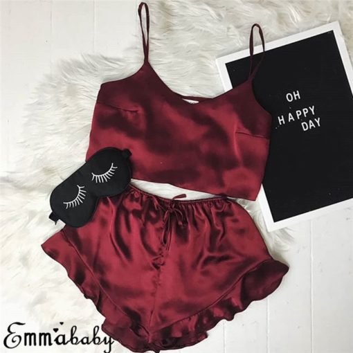 Women's Silk Pajama Set