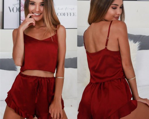 Women's Silk Pajama Set - Image 3