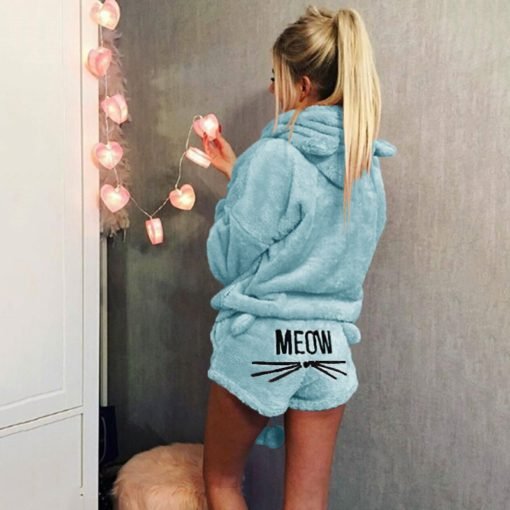 Women's Soft Flannel Pajama Set - Image 3