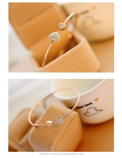 Women's Heart Shaped Bracelet - Image 7