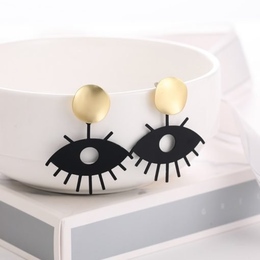 Women's Geometric Pattern Drop Earrings - Image 2