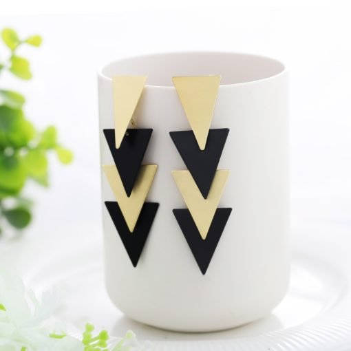 Women's Geometric Pattern Drop Earrings