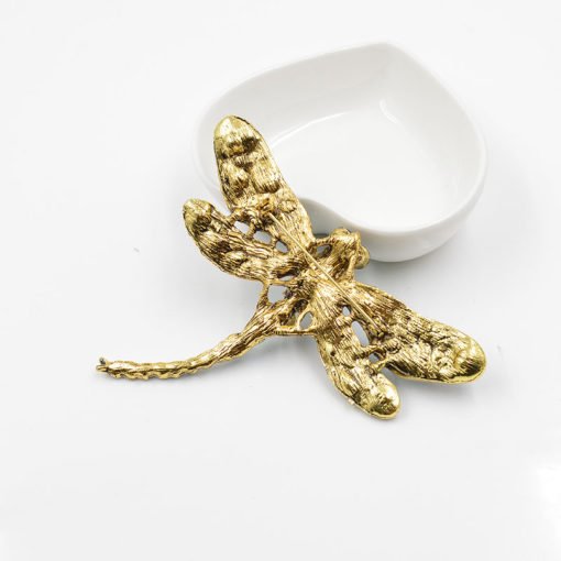 Women's Crystal Vintage Dragonfly Shaped Brooch - Image 4