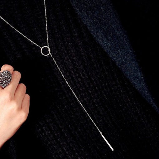 Minimalist Vintage Style Pendant Necklace - Image 6
