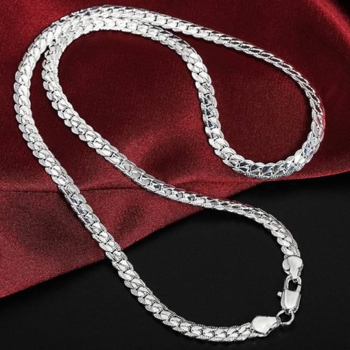 Women's Silver Plated Chain Necklace - Image 2