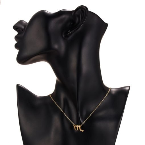 Women's Elegant Zodiac Sign Pendant Necklace