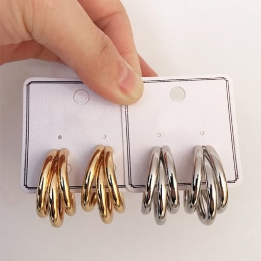 Women's Fashion Round Hoop Earrings