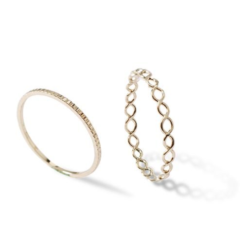 Women's Geometric Joint Rings Set - Image 4