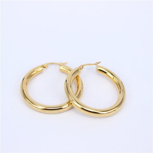 Stainless Steel Hoop Earrings - Image 2