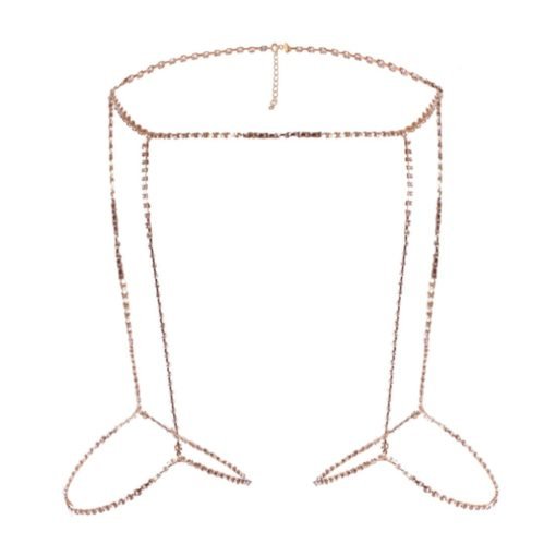 Women's Adjustable Rhinestone Thigh Chain - Image 3