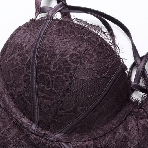 Women's Sheer Lace Push Up Bodysuit - Image 4