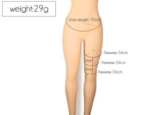 Women's Crystal Lace Thigh Chain - Image 6