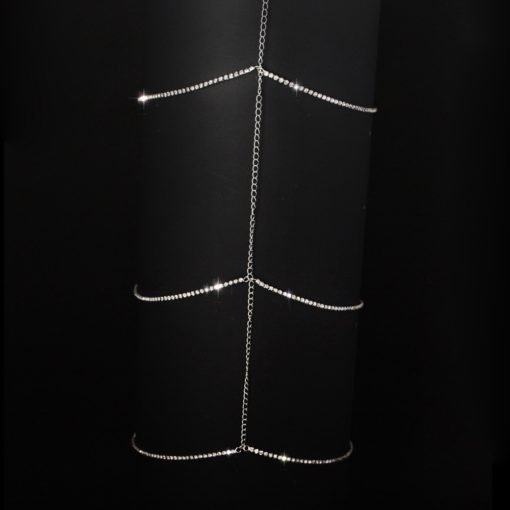 Women's Crystal Lace Thigh Chain - Image 3