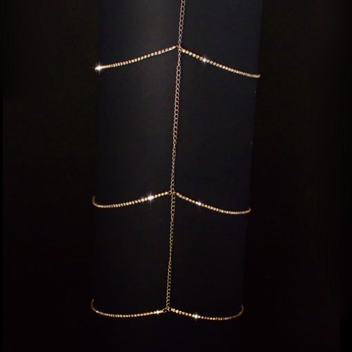 Women's Crystal Lace Thigh Chain - Image 2