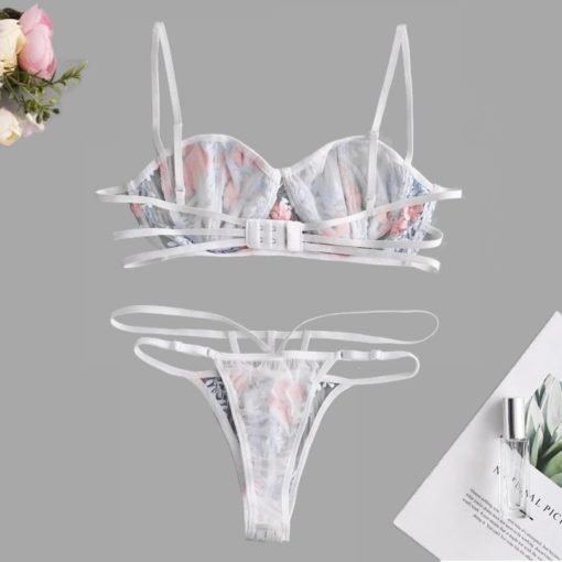 Set of Soft White Bra and Panty for Women - Image 2